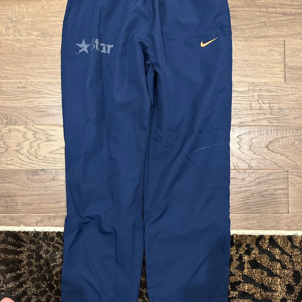 Nike Kids Navy Joggers with Gold Swoosh